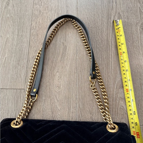 Gucci GG Marmont Velvet Large Shoulder Bag (Shoulder or Crossbody) - Picture 14 of 14